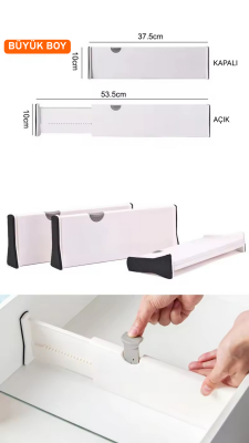 Büyük Boy Ayarlı Çekmece Ayırıcı 2'li Paket - 2