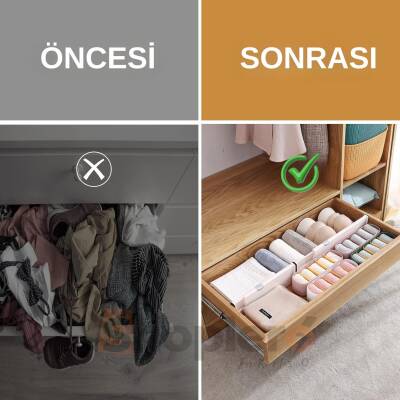 Büyük Boy Ayarlı Çekmece Ayırıcı 2'li Paket - 5