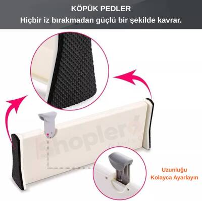 Büyük Boy Ayarlı Çekmece Ayırıcı 3'lü Paket - 4