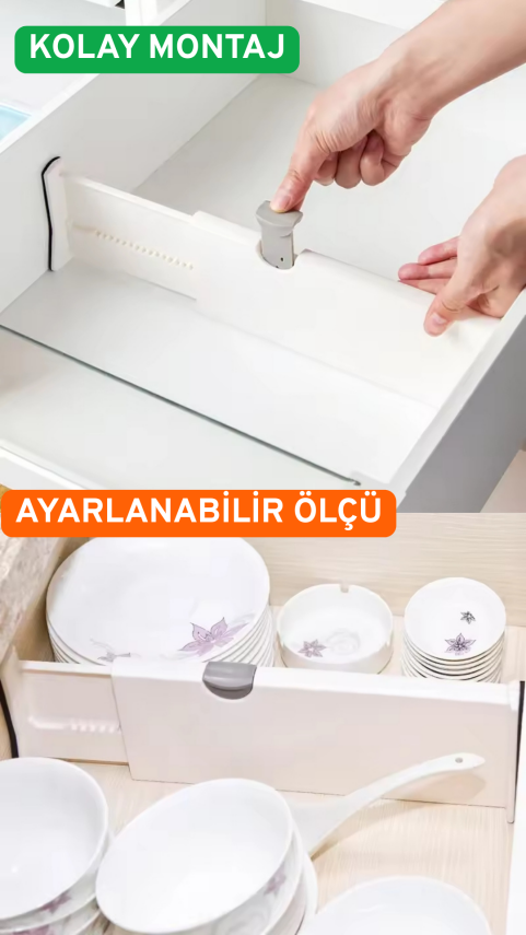 Büyük Boy Ayarlı Çekmece Ayırıcı - 1
