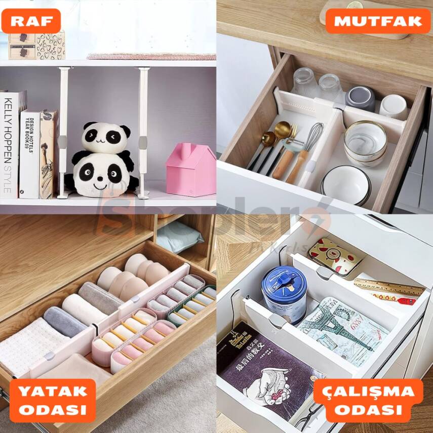 Büyük Boy Ayarlı Çekmece Ayırıcı - 6