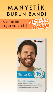 Manyetik Burun Bandı Başlangıç Kiti +15 Gün Hediyeli - Shoplero