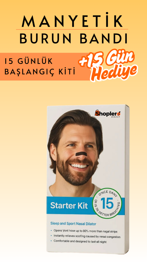 Manyetik Burun Bandı Başlangıç Kiti +15 Gün Hediyeli - 1