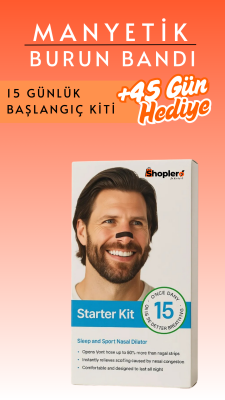 Manyetik Burun Bandı Başlangıç Kiti +45 Gün Hediyeli - Shoplero