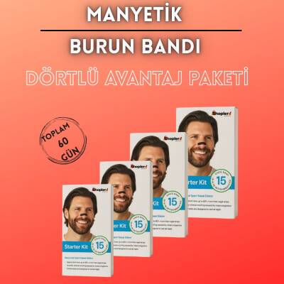 Mıknatıslı Burun Bandı 4’lü Set – Horlama Azaltıcı - 5