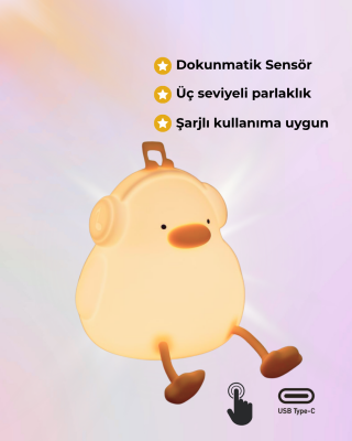 Silikon Ördek Gece Lambası - 3