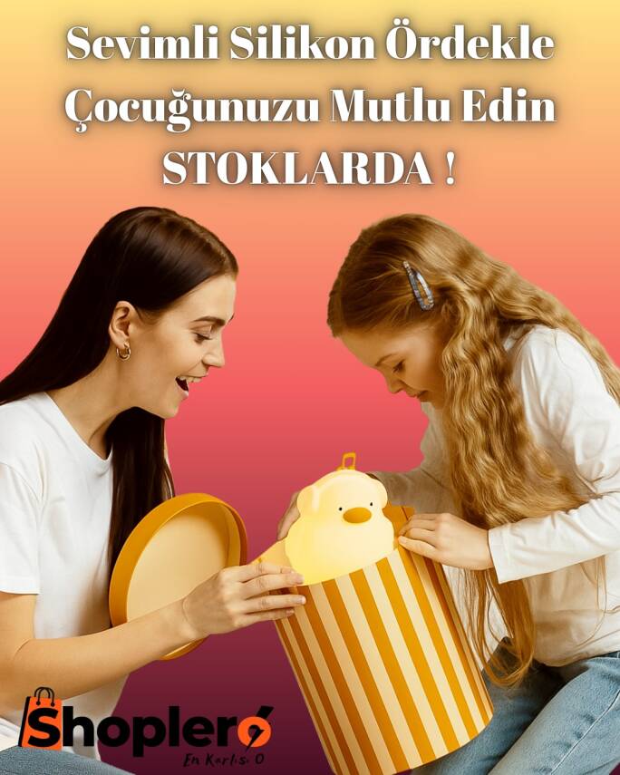 Silikon Ördek Gece Lambası - 4