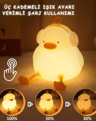 Silikon Ördek Gece Lambası - 5