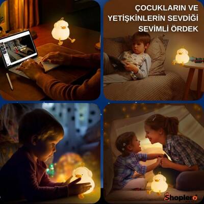 Silikon Ördek Gece Lambası - 6