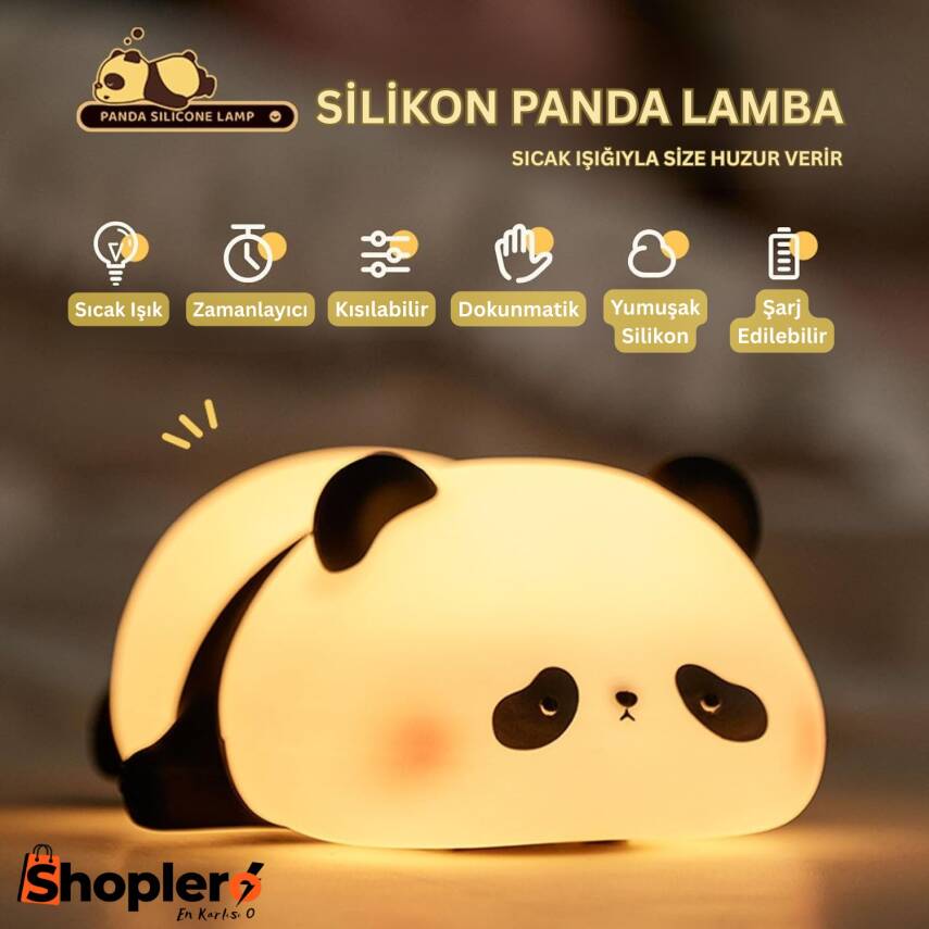 Silikon Panda Gece Lambası - 1
