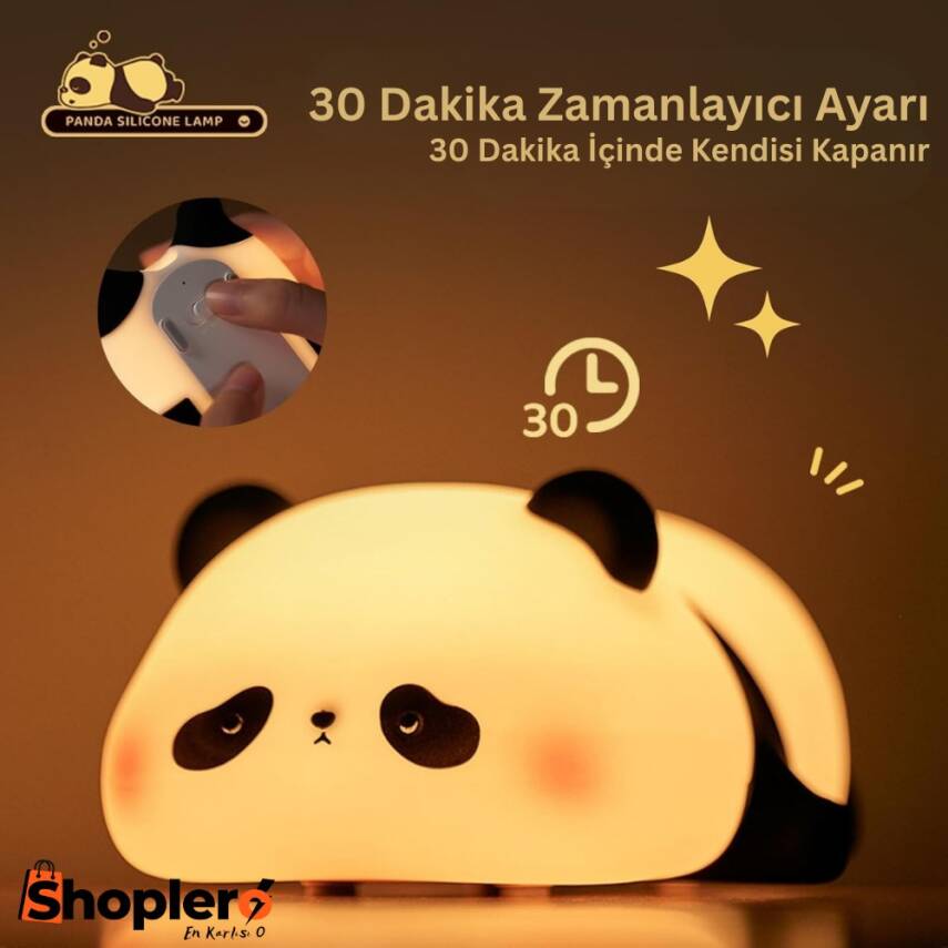 Silikon Panda Gece Lambası - 3