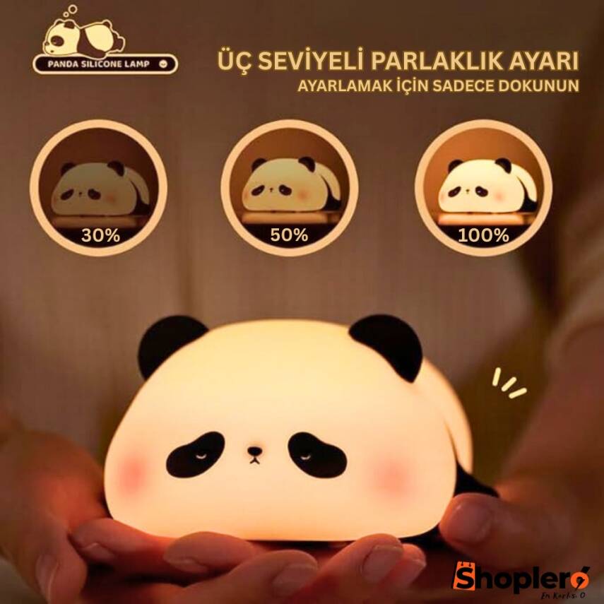Silikon Panda Gece Lambası - 4
