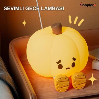 Silikon Bal Kabağı Gece Lambası - 4