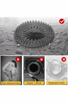 Üçlü Antrasit Silikon Mutfak Seti, Lavabo Matı, Süzgeç, Sünger Askılık - 5