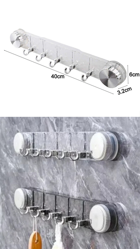 Vakumlu ve Yapışkanlı Mutfak Banyo Askılığı - 2