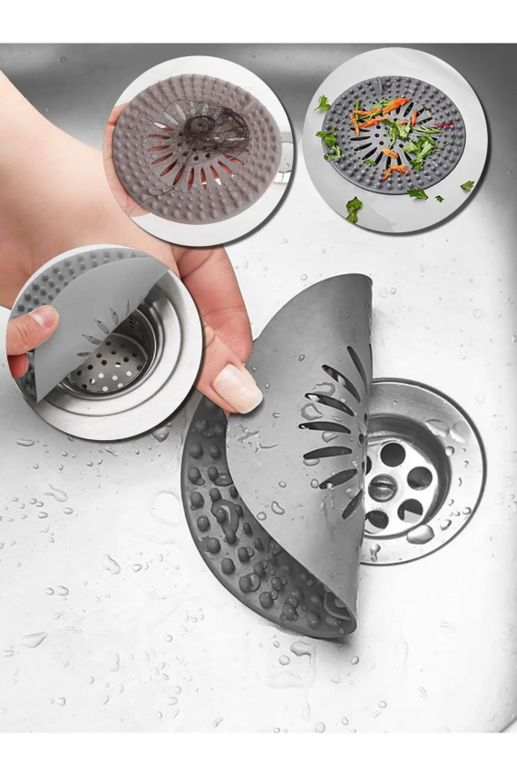 Yuvarlak Lavabo Banyo Süzgeç, Antrasit - 2