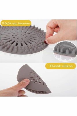 Yuvarlak Lavabo Banyo Süzgeç, Antrasit - 5